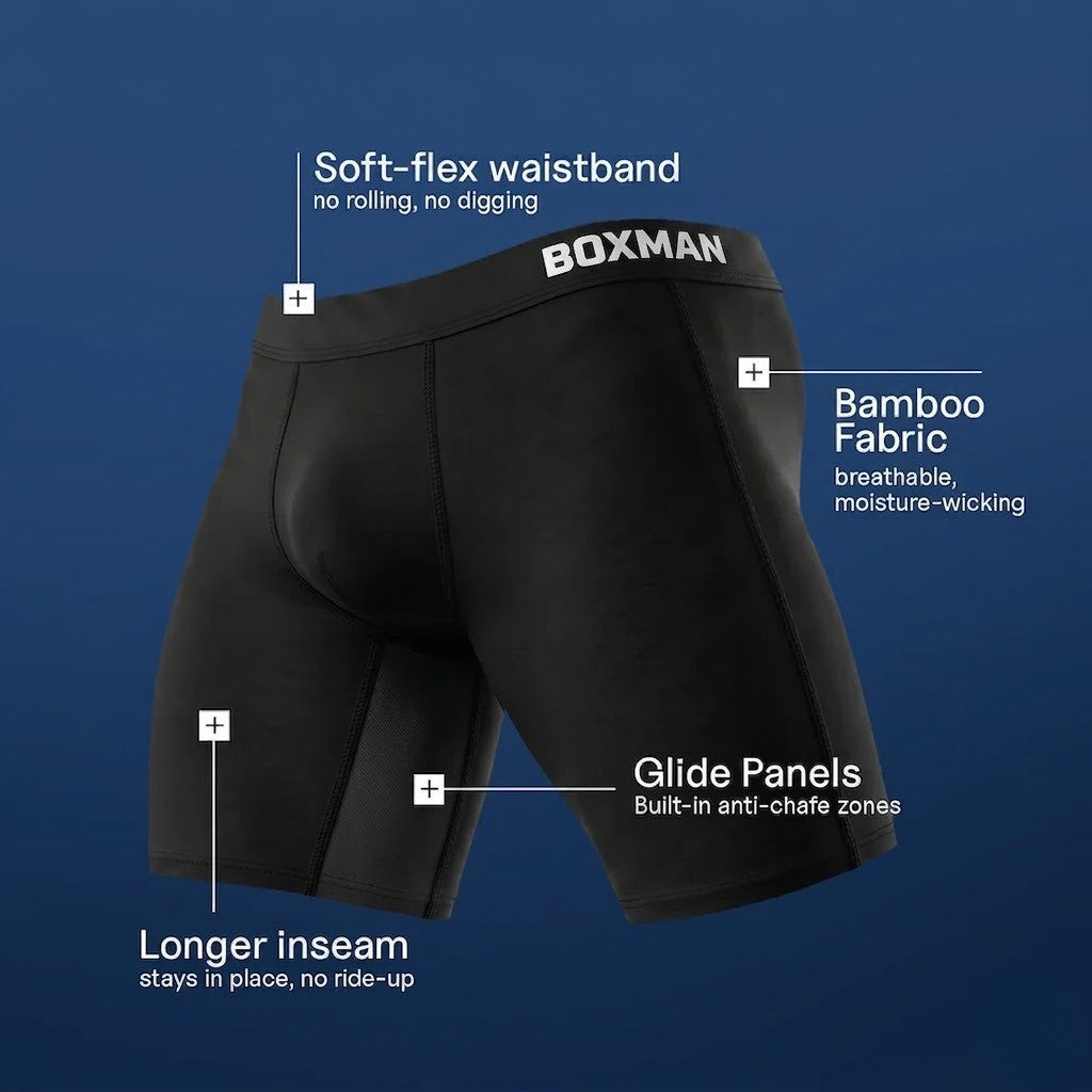 BoxMan comfortable body-contouring fit